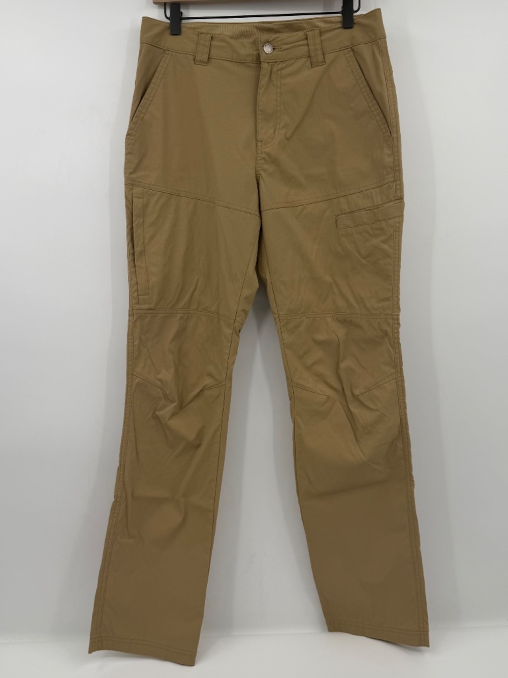 Columbia Pants Men 30 Beige Flex ROC Rip Stop Outdoor Lightweight Hiking Nylon
